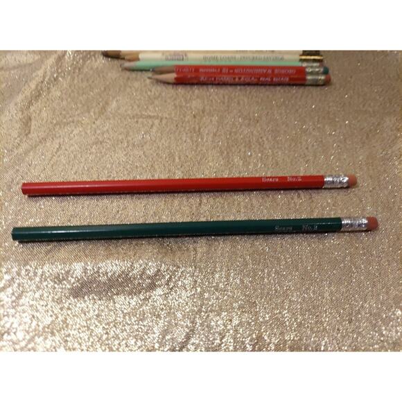 Lot Of 15 Vintage Pencils, Wyandotte, Skilcraft, Garfield, Ads, Dixon, Sears - Picture 12 of 16